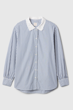 Gap × DÔEN Organic Cotton Eyelet Big Shirt