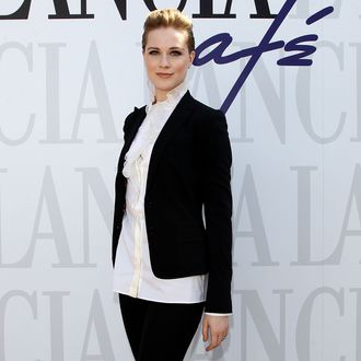 VENICE, ITALY - AUGUST 31: Evan Rachel Wood attends the 68th Venice film festival at Lancia Cafe on August 31, 2011 in Venice, Italy. (Photo by Tullio M. Puglia/Getty Images for Lancia)