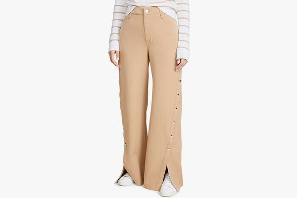 Slacks and Chinos Wide-leg and palazzo trousers Womens Clothing Trousers MSGM Straight-leg Wool Trousers in Pink 