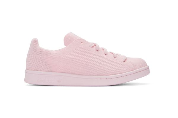 Adidas Originals Pink Primeknit Stan Smith Sneakers