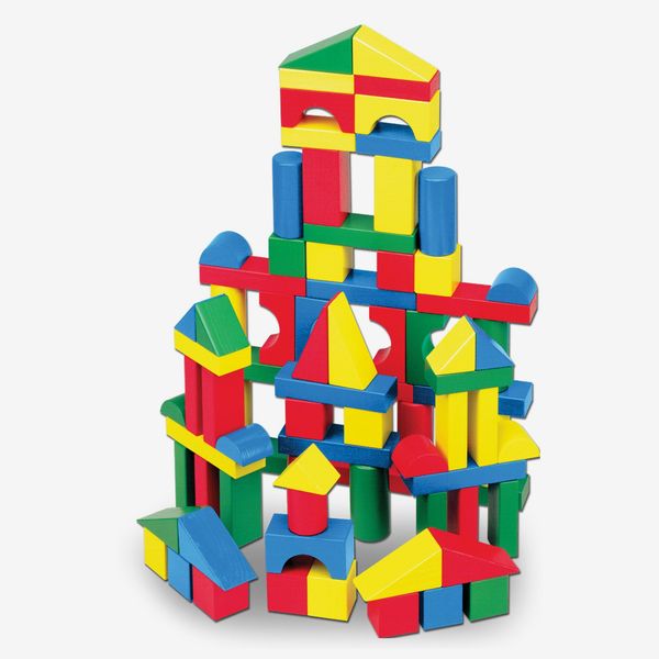 Melissa & Doug 100-Piece Wood Blocks Set