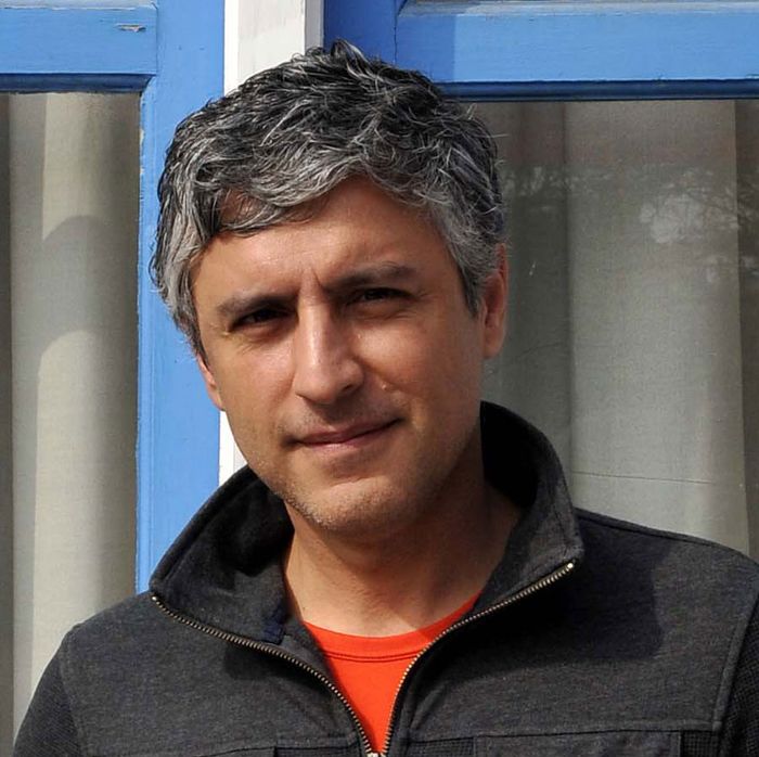 Reza Aslan, an Iranian-American writer and scholar of religions poses for a photo shoot during the Jaipur Literature Festival, at Diggi Palace on January 18, 2013 in Jaipur, India.