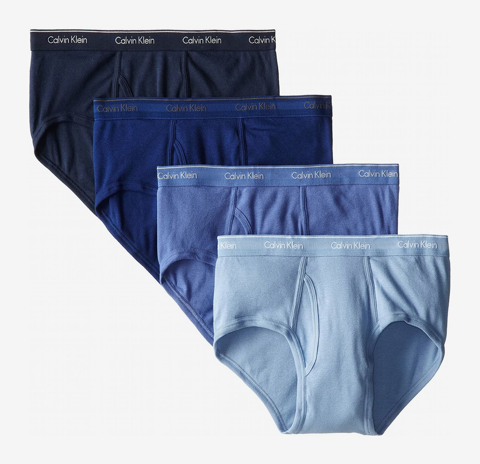 Calvin Klein Cotton Classics Multipack Knit Boxers in Blue for Men