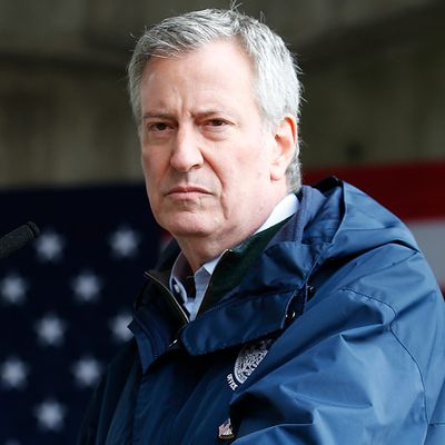 New York Mayor Bill de Blasio.