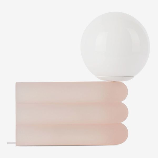 Small Elio Smart Lamp in soft geometry in pink