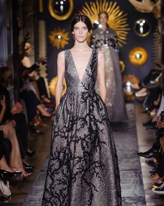 Lace Goes Dark With Valentino’s Dramatic Couture