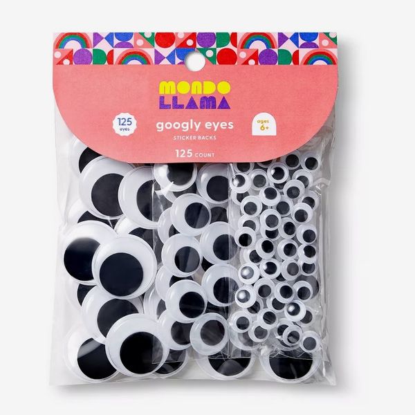 Mondo Llama Googly Eyes with Sticker Back Black