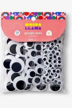 Mondo Llama Googly Eyes with Sticker Back Black