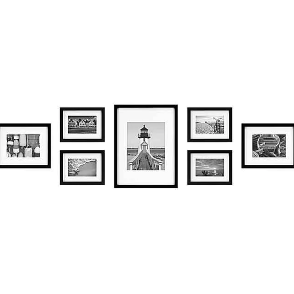 Bed Bath & Beyond 7-Piece Gallery Picture Frame Web in Black