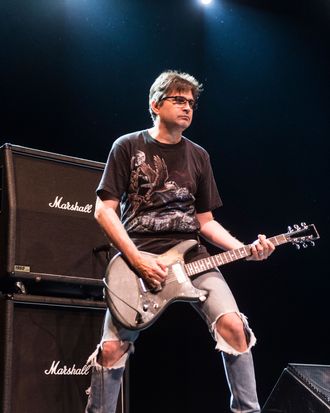 BARCELONA, SPAIN - MAY 28: Steve Albini of Shellac performs on stage during the first day of Primavera Sound 2014 at Barts on May 28, 2014 in Barcelona, Spain. (Photo by Jordi Vidal/Redferns via Getty Images)