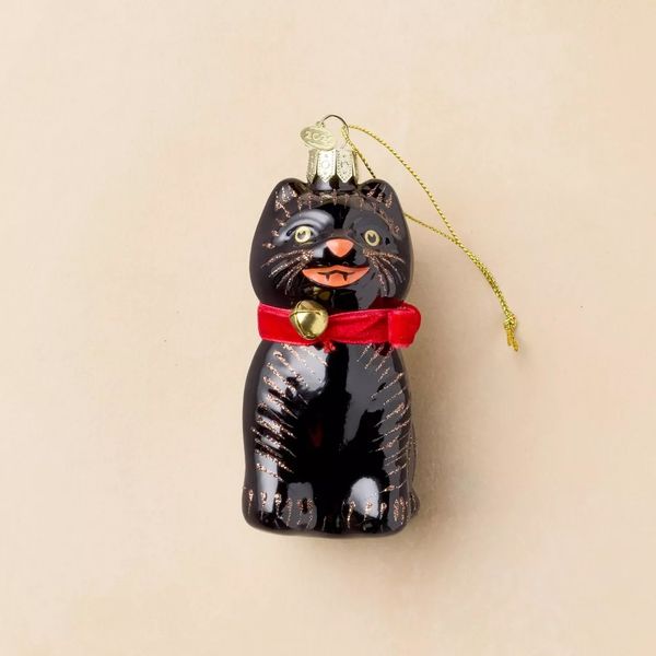 John Derian for Target Glass Halloween Cat Ornament