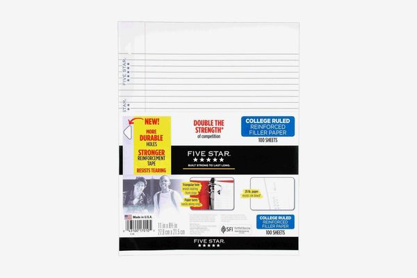 Five Star Filler Paper, College Ruled, Reinforced, Loose Leaf Paper