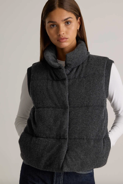 Quince Mongolian Cashmere Puffer Vest