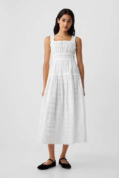 Gap × DÔEN eyelet midi dress