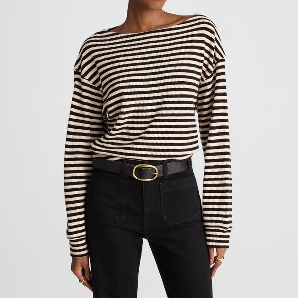 Madewell Boatneck Drop-Shoulder Sweater