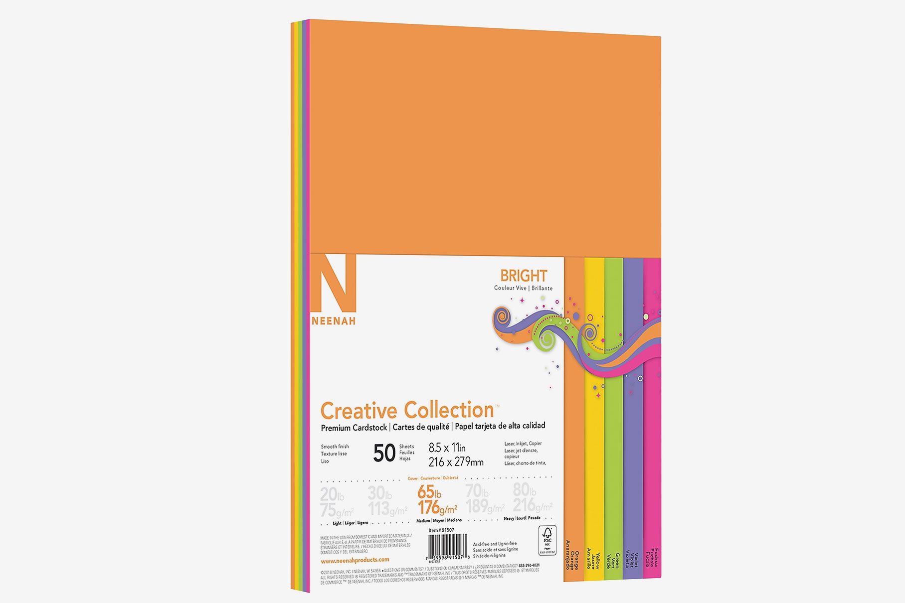 Neenah Creative Collection Double Color Textured Card Stock 8 12 x