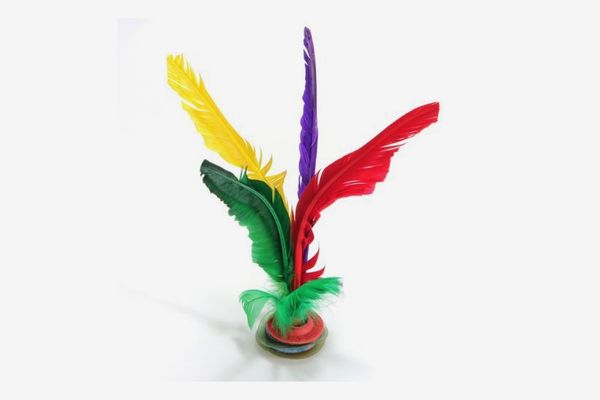 LoveInUSA Colorful Feather Kick Shuttlecock (4 Pieces)