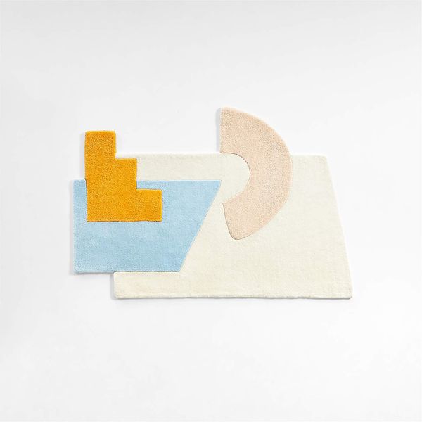 Crate & Kids Gromm Shape Abstract Rug