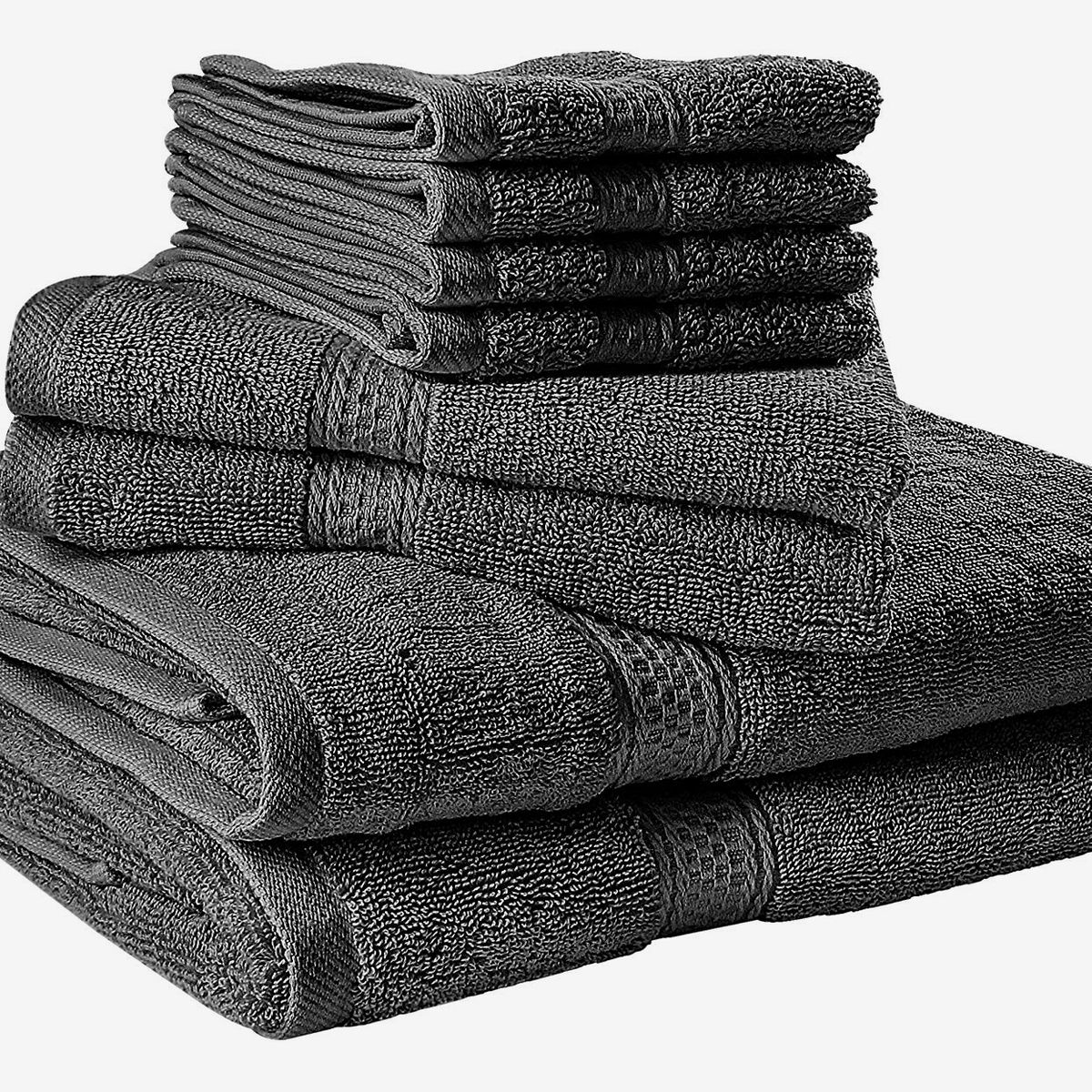 Garnier-Thiebaut Towel Plush Luxury Soft White Towels Set 6-Pieces 2 Bath Towels, 2 Hand Towels, 2 face Cloth