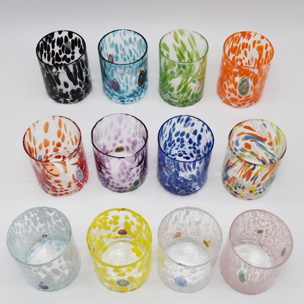 Officine di Murano 12-piece Murano Glasses, Multicolor