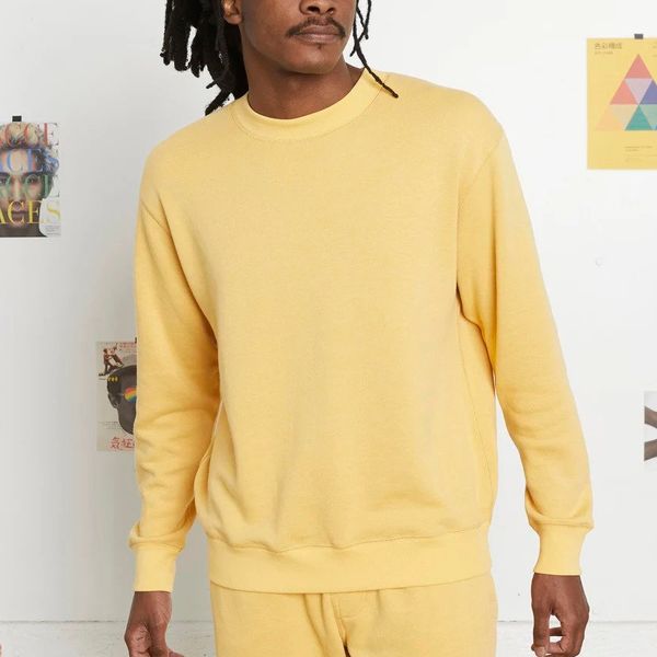 Entireworld Loop Back Sweatshirt, Mimosa Yellow