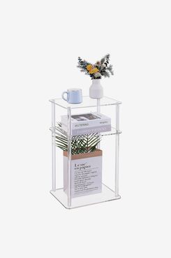 Hmyhum Small Acrylic Side Table for Small Spaces