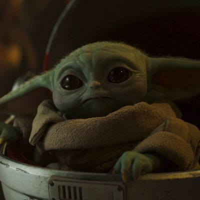 Adorable STAR WARS Fan Art Show Baby Yoda Eating Disneyland Treats