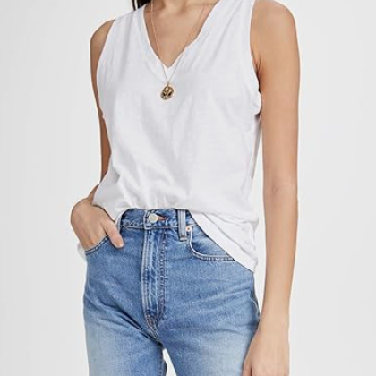 Madewell Whisper Cotton V-Neck Tank