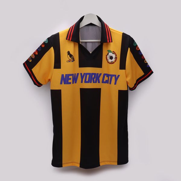 Where the World Comes to Play Soccer Jersey - yellow and black