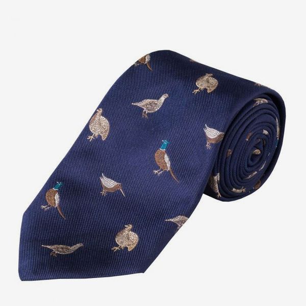 Cordings Flock of Birds Silk Tie
