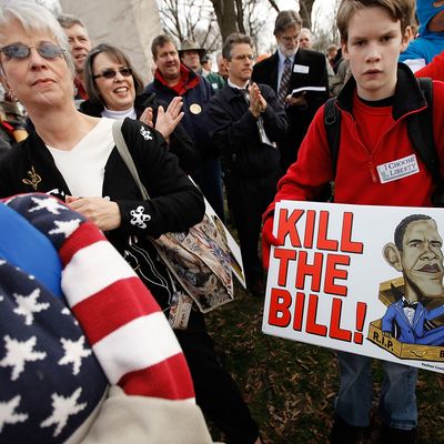 WASHINGTON - MARCH 16: Several hundred demonstrators gather for a 