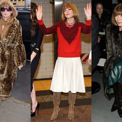 Anna Wintour, out and about this week.