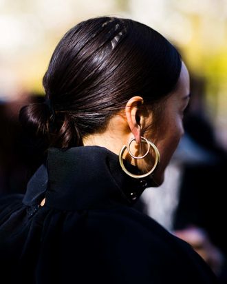 Simple Large Hoop Earrings | Boohoo UK