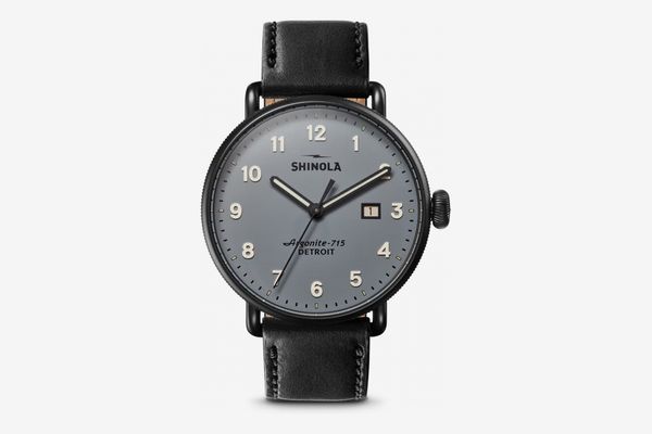 Shinola The Canfield Leather Strap Watch, 43mm