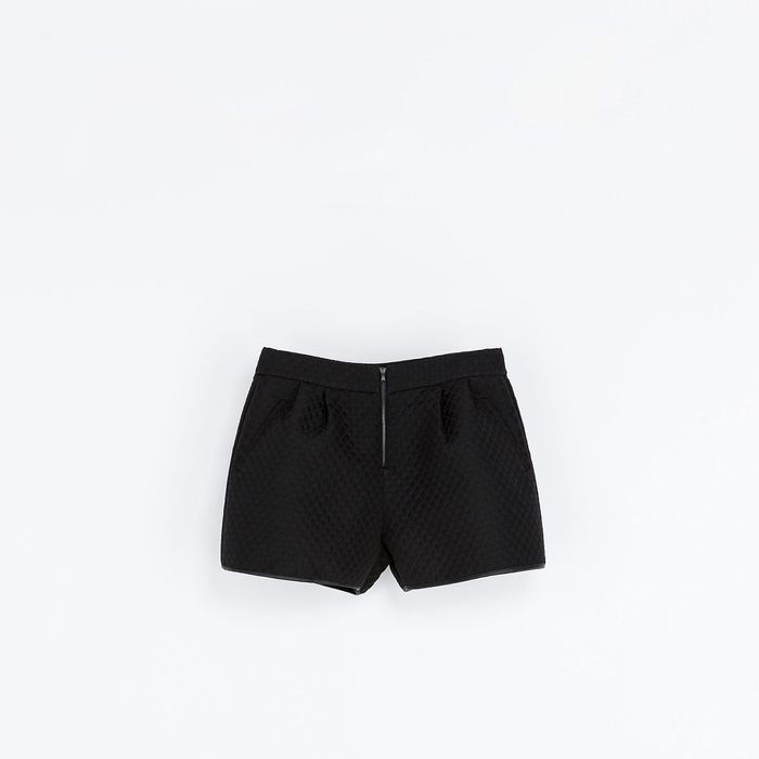 Best Bet: Zara Black Quilted Shorts
