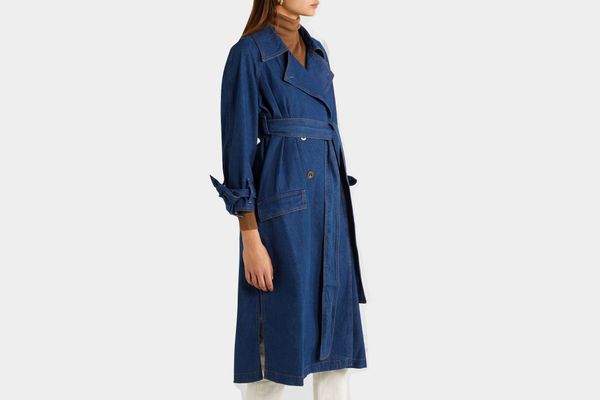 M.I.H Jeans Audie belted denim trench coat