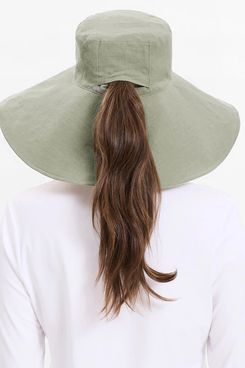 Solbari Ultra-Wide Cotton Linen Sun Hat