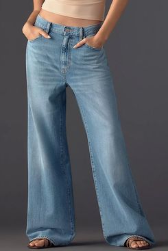 FRAME Off-Duty Stroll High-Rise Wide-Leg Jeans