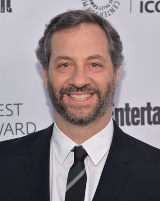 BEVERLY HILLS, CA - MARCH 10: Writer Judd Apatow attends The Paley Center For Media's 2014 PaleyFest Icon Award announcement at The Paley Center for Media on March 10, 2014 in Beverly Hills, California. (Photo by Alberto E. Rodriguez/Getty Images)