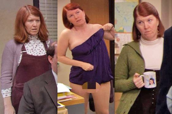 Original
          Flavor Meredith wouldn’t look out of place on the quiet floor of an all-girls'
          dormitory in the early nineties: cozy, well-covered, and obviously not expecting
          any gentlemen callers. She might as well be wearing a Snuggie. But Meredith
          developed a split personality straight out of soaps and now has two
          approaches: She can mix jumpers so modest that they make Angela look like a sex
          worker with a penchant for verbal TMI (as seen in season one on the left side of the picture, or this season on the right side); or she can exhibit actual physical TMI,
          as with the middle outfit that exposed almost all of her privates at once. She might
          want to explore the middle ground in season eight. It begins with pants.