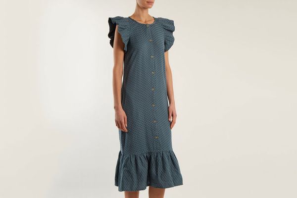 Cecile Copenhagen Jehro Scarf-Jacquard Cotton Dress