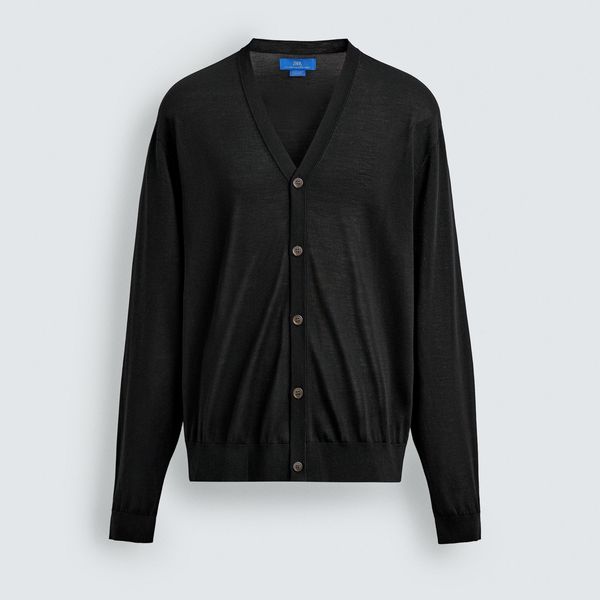 Aaron Levine x Zara 100 Percent Silk Cardigan