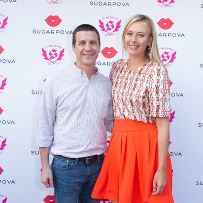 Rubin, left, convinced Maria Sharapova to put her name on a line of gummies and tennis gum balls.