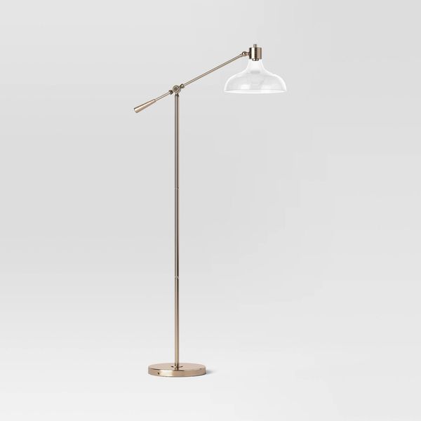 Threshold Crosby Glass-Shade Floor Lamp