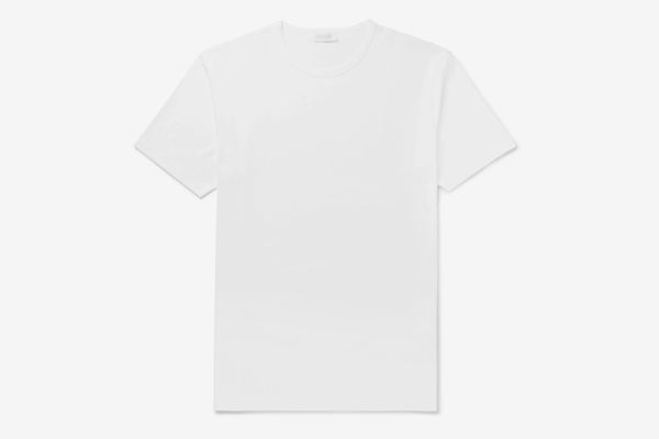 Sunspel White Cotton-Jersey T-shirt