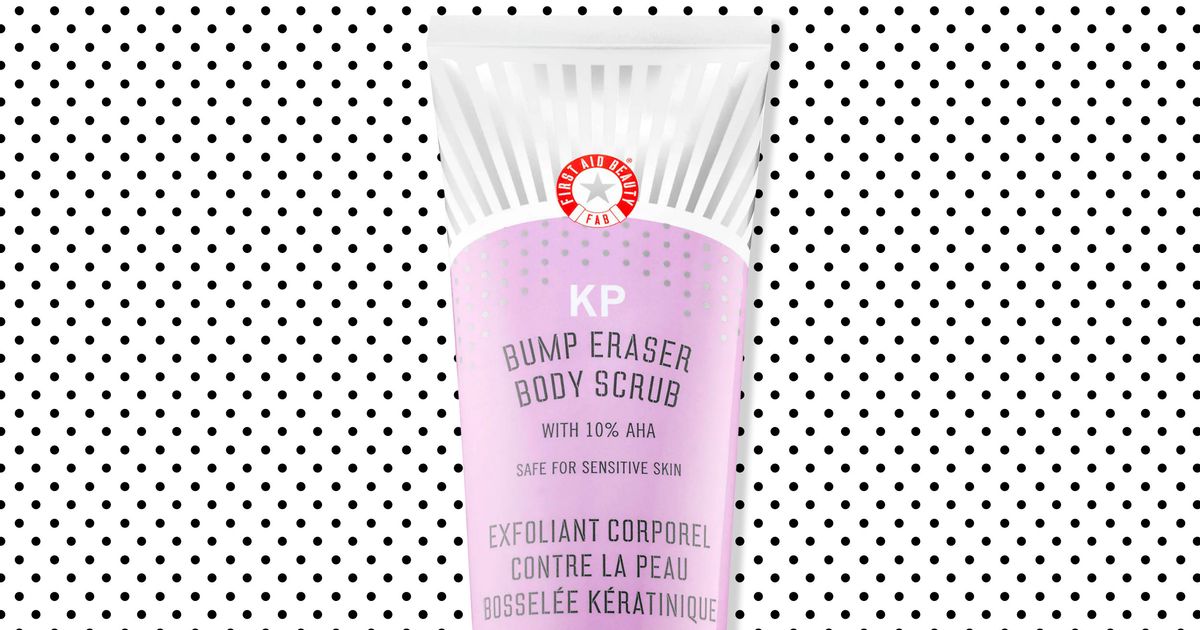 First Aid Kp Review First Aid KP Bump Eraser Body Scrub with 10% AHA