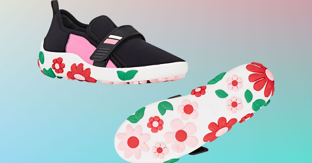 prada neon sneakers