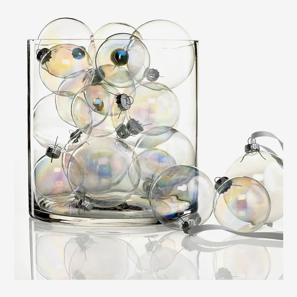 Kurt Adler Iridescent Glass Ball Ornaments (Set of 20)