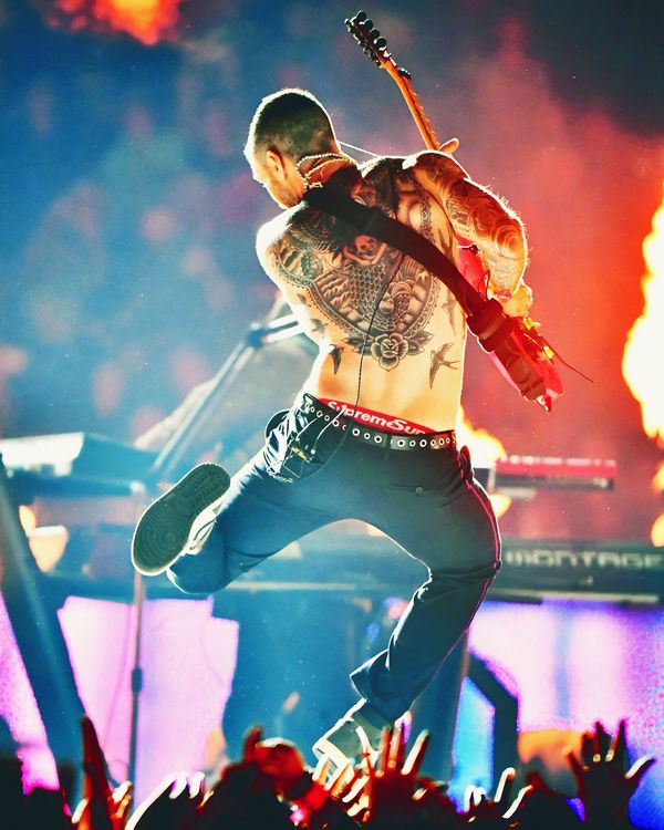 Did You See Adam Levine s Underwear at the Super Bowl