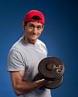 Paul Ryan lifting weights